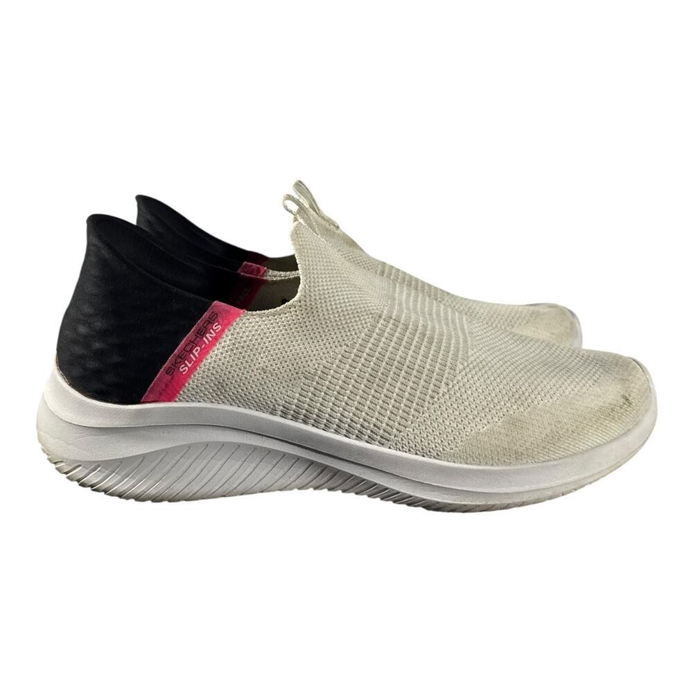 Skechers Slip-Ins Ultra Flex 3.0 Shoe Women's Size 11 White Slip On Sneaker - Picture 2 of 9